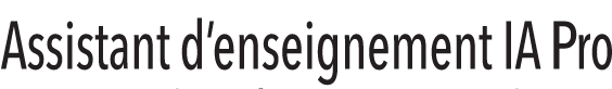 Assistant d'enseignment IA pro - Accueil